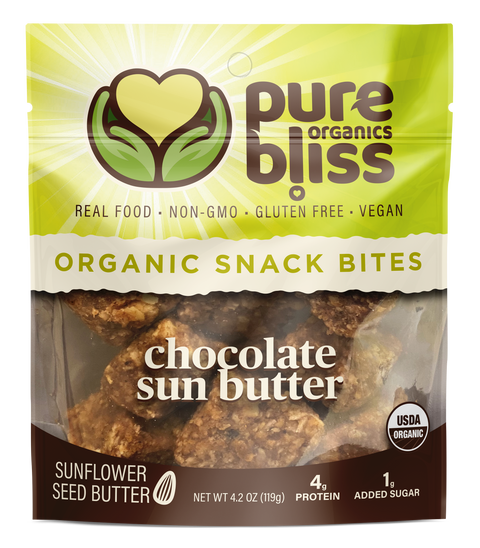 Organic Chocolate Sun Butter Snack Bites (nut free!)