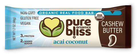 Organic Acai Coconut Cashew Butter Bars (Case of 12)