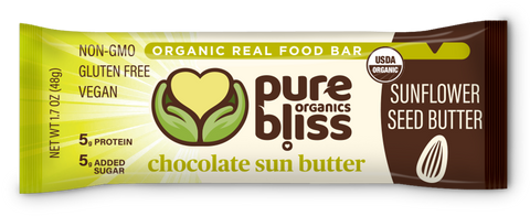 Organic Chocolate Sun Butter Bars (Case of 12)
