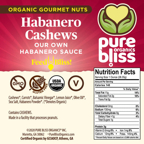 Organic Habanero Cashews