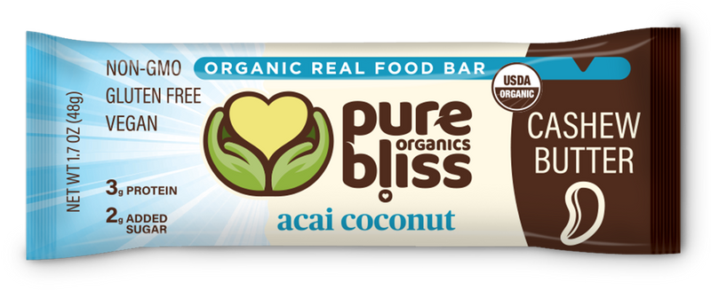 Organic Acai Coconut Cashew Butter Bars (Case of 12)